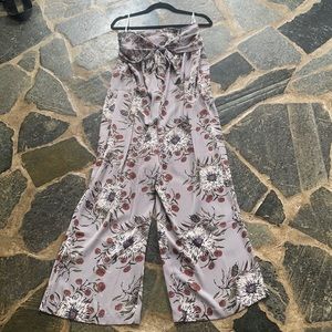 Madewell floral jumpsuit